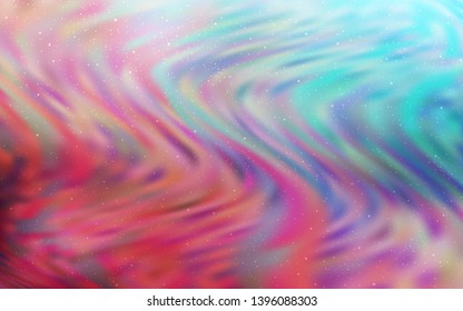 Light Blue, Red vector background with galaxy stars. Modern abstract illustration with Big Dipper stars. Pattern for astronomy websites.