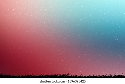 Light Blue, Red vector background with galaxy stars. Modern abstract illustration with Big Dipper stars. Best design for your ad, poster, banner.