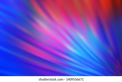 Light Blue, Red vector background with straight lines. Lines on blurred abstract background with gradient. Pattern for ad, booklets, leaflets.