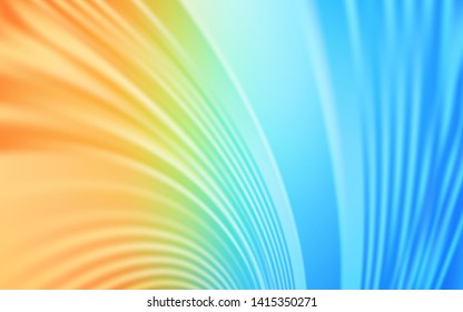 Light Blue, Red vector background with wry lines. Colorful illustration in simple style with gradient. New composition for your brand book.