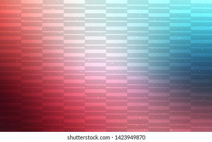 Light Blue, Red vector background with straight lines. Glitter abstract illustration with colorful sticks. Pattern for ad, booklets, leaflets.