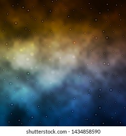 Light Blue, Red vector background with small and big stars. Colorful illustration in abstract style with gradient stars. Design for your business promotion.