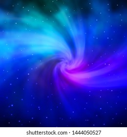 Light Blue, Red vector background with colorful stars. Colorful illustration in abstract style with gradient stars. Theme for cell phones.