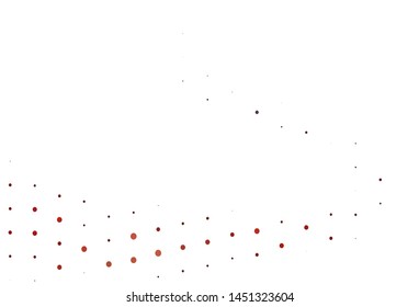 Light Blue, Red vector background with bubbles. Abstract illustration with colored bubbles in nature style. Template for your brand book.