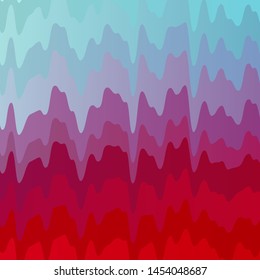 Light Blue, Red vector background with curves. Colorful illustration in abstract style with bent lines. Design for your business promotion.
