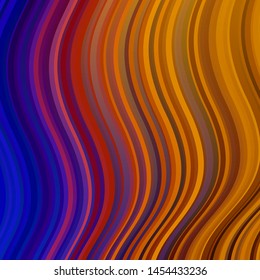 Light Blue, Red vector background with wry lines. Bright illustration with gradient circular arcs. Template for your UI design.