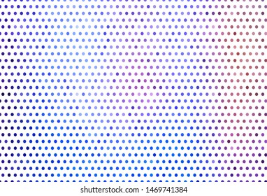 Light Blue, Red vector background with spots. Abstract illustration with colored bubbles in nature style. Design for your business advert.