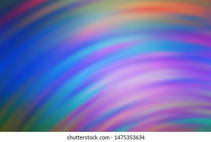 Light Blue, Red vector background with curved lines. A completely new colorful illustration in simple style. Brand new design for your ads, poster, banner.