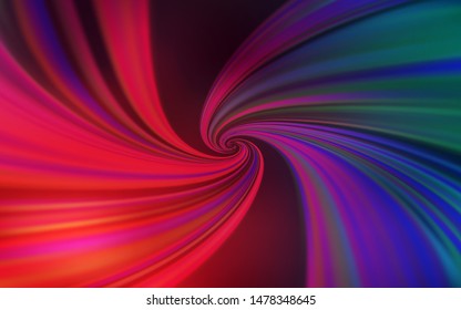 Light Blue, Red vector background with wry lines. Creative illustration in halftone style with gradient. A new texture for your  ad, booklets, leaflets.