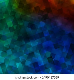 Light Blue, Red vector background with triangles, rectangles. Illustration with colorful triangles, rectangles. Template for wallpapers.