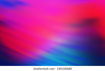 Light Blue, Red vector background with wry lines. Modern gradient abstract illustration with bandy lines. Template for cell phone screens.