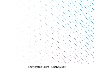 Light Blue, Red vector background with bubbles. Abstract illustration with colored bubbles in nature style. Completely new template for your brand book.