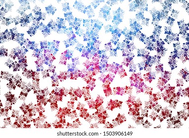 Light Blue, Red vector background with abstract shapes. Modern abstract illustration with colorful random forms. Simple design for your web site.