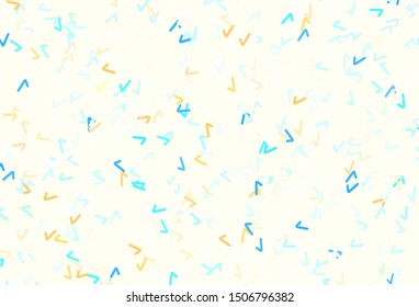 Light Blue, Red vector background with bent lines. Geometric illustration in abstract style with gradient.  A new texture for your  ad, booklets, leaflets.