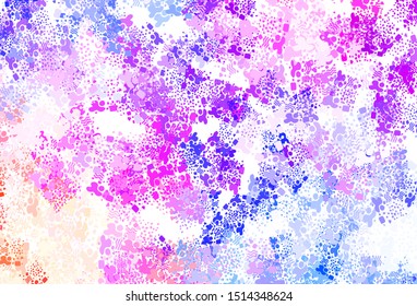 Light Blue, Red vector background with abstract shapes. Colorful chaotic forms with gradient in modern style. Best smart design for your business.