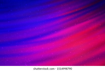 Light Blue, Red vector background with galaxy stars. Modern abstract illustration with Big Dipper stars. Pattern for astronomy websites.