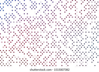 Light Blue, Red vector background with bubbles. Illustration with set of shining colorful abstract circles. Pattern for beautiful websites.