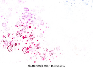 Light Blue, Red vector background with abstract shapes. Modern abstract illustration with colorful random forms. Background for a cell phone.