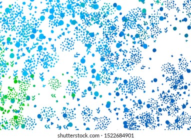 Light Blue, Red vector background with abstract shapes. Decorative design in abstract style with random forms. Elegant design for wallpapers.