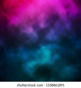Light Blue, Red vector background with spots. Glitter abstract illustration with colorful drops. Pattern for business ads.