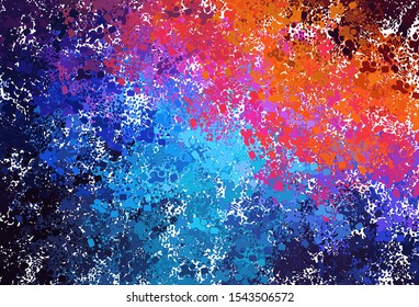 Light Blue, Red vector background with abstract shapes. Modern abstract illustration with colorful random forms. Modern design for your business card.