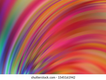 Light Blue, Red vector background with curved circles. Brand new colored illustration in marble style with gradient. The template for cell phone backgrounds.