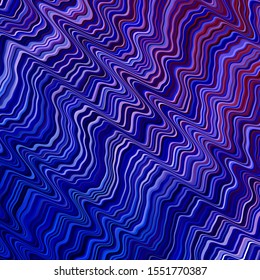Light Blue, Red vector background with bent lines. Colorful illustration, which consists of curves. Pattern for commercials, ads.