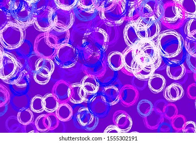 Light Blue, Red vector background with bubbles. Beautiful colored illustration with blurred circles in nature style. Pattern for textures of wallpapers.