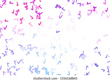 Light Blue, Red vector background with lines. Brand new colorful illustration in simple style. The best colorful design for your business.