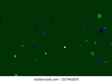 Light Blue, Red vector background with bubbles. Beautiful colored illustration with blurred circles in nature style. Pattern for ads, leaflets.