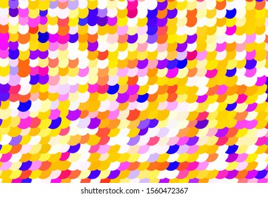 Light Blue, Red vector background with spots. Glitter abstract illustration with blurred drops of rain. Pattern for ads, leaflets.