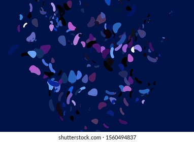 Light Blue, Red vector background with abstract forms. Modern abstract illustration with colorful random forms. Simple design for your web site.