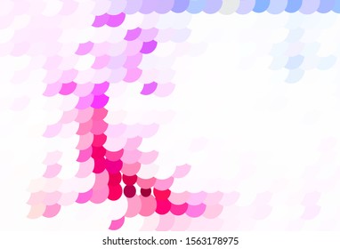 Light Blue, Red vector background with bubbles. Blurred bubbles on abstract background with colorful gradient. Pattern for futuristic ad, booklets.
