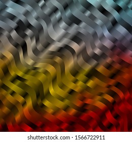 Light Blue, Red vector background with wry lines. Abstract gradient illustration with wry lines. Pattern for websites, landing pages.