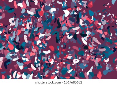 Light Blue, Red vector background with abstract forms. Decorative design in abstract style with random forms. Best smart design for your business.