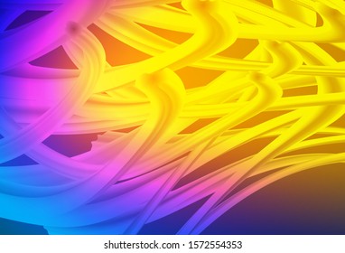 Light Blue, Red vector background with wry lines. A shining illustration, which consists of curved lines. New composition for your brand book.