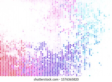 Light Blue, Red vector background with spots. Modern abstract illustration with colorful water drops. Pattern for textures of wallpapers.