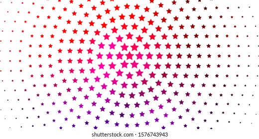 Light Blue, Red vector background with small and big stars. Colorful illustration in abstract style with gradient stars. Pattern for wrapping gifts.