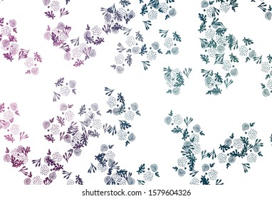 Light Blue, Red vector background with abstract shapes. Colorful chaotic forms with gradient in modern style. Simple design for your web site.