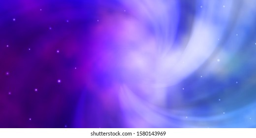 Light Blue, Red vector background with colorful stars. Shining colorful illustration with small and big stars. Pattern for wrapping gifts.