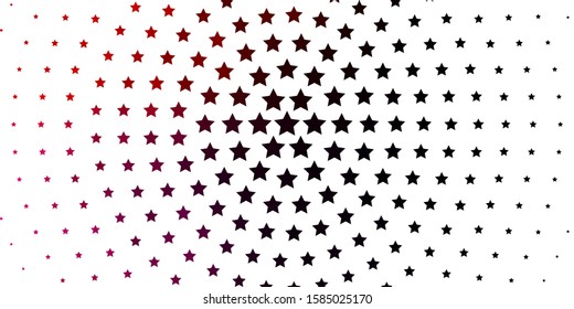Light Blue, Red vector background with small and big stars. Shining colorful illustration with small and big stars. Pattern for websites, landing pages.