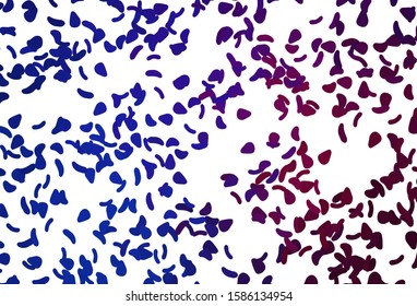 Light Blue, Red vector background with abstract forms. Illustration with colorful gradient shapes in abstract style. Elegant design for wallpapers.