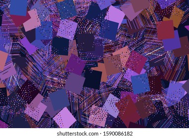 Light Blue, Red vector background with polygonal style with circles. Illustration with colorful circles, triangles, rectangles. Best design for poster, banner.