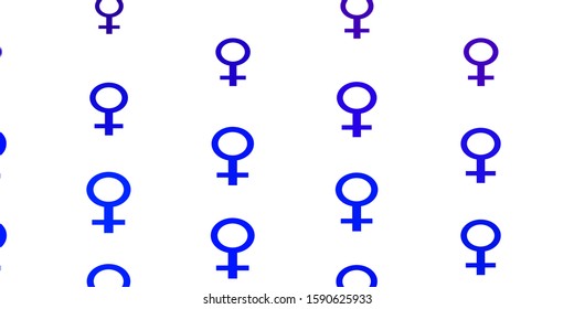 Light Blue, Red vector background with woman symbols. Illustration with signs of women's strength and power. Sample for your web designers.