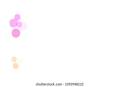 Light Blue, Red vector background with spots. Abstract illustration with colored bubbles in nature style. Pattern for ads, leaflets.