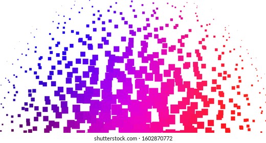 Light Blue, Red vector background in polygonal style. Abstract gradient illustration with colorful rectangles. Template for cellphones.