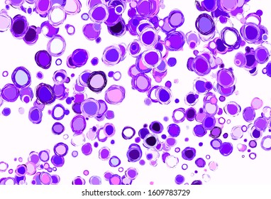 Light Blue, Red vector background with bubbles. Glitter abstract illustration with blurred drops of rain. Pattern for beautiful websites.