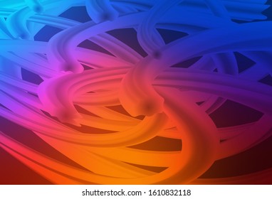 Light Blue, Red vector background with wry lines. An elegant bright illustration with gradient. Brand new design for your ads, poster, banner.