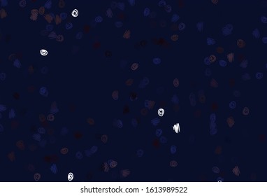 Light Blue, Red vector background with bubbles. Modern abstract illustration with colorful water drops. Design for posters, banners.