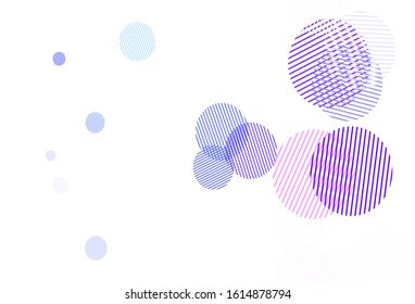 Light Blue, Red vector background with bubbles. Blurred decorative design in abstract style with bubbles. Design for poster, banner of websites.